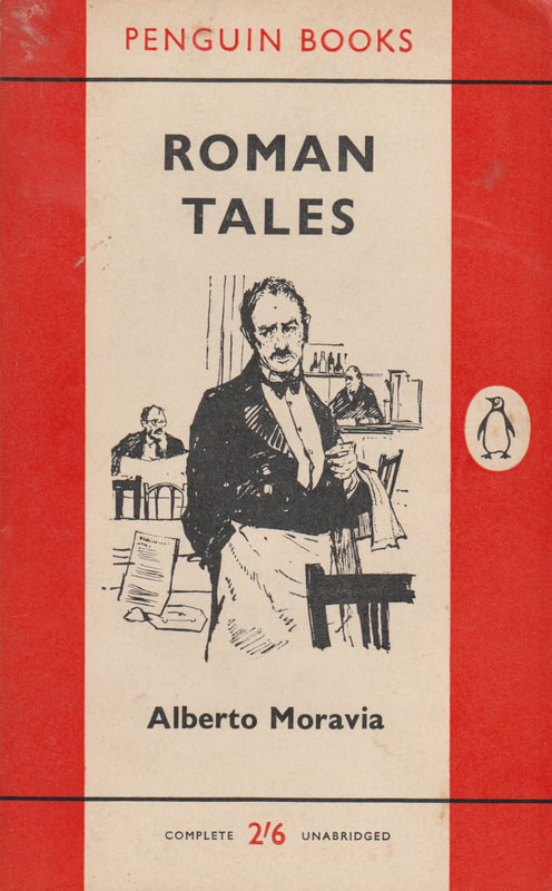1961 Alberto Moravia Roman Tales (Charles Mozely) Penguin Cover