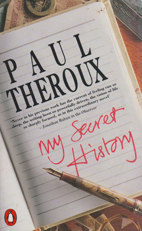 1990 Paul Theroux My Secret History (Moggy) Penguin Book Cover