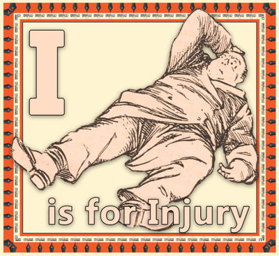 Alphabet flashcard I is for Injury