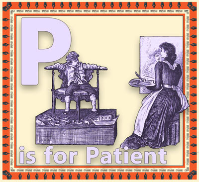 Alphabet flashcard P is for Patient