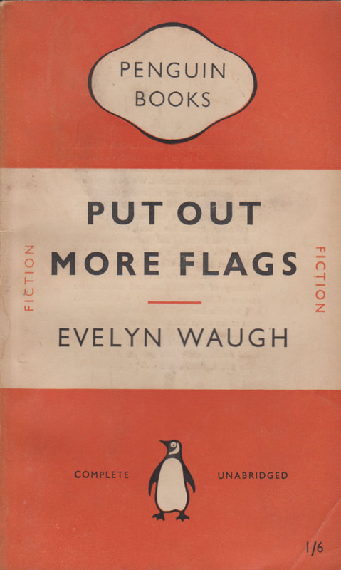 1951 Evelyn Waugh Put out More Flags Penguin Cover