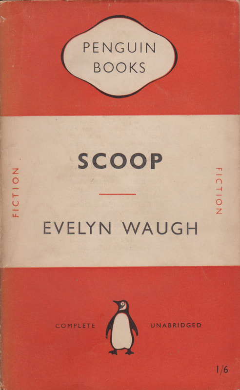 1951 Evelyn Waugh Scoop Penguin Cover