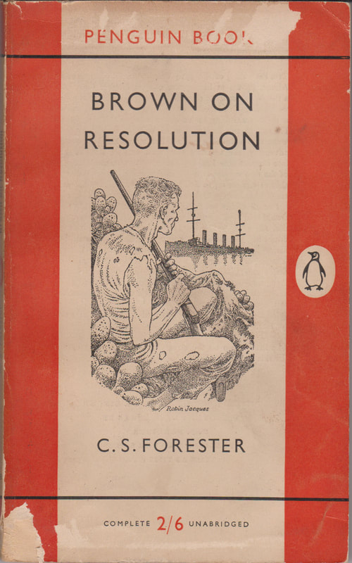 1956 C S Forester Brown on Resolution Penguin Cover