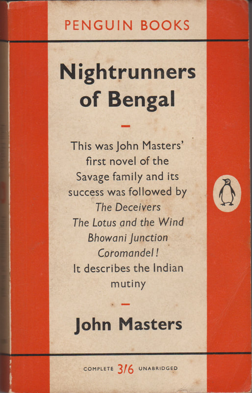 1959 John Masters Nightrunners of Bengal Penguin Cover