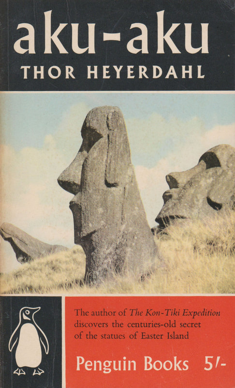 1960 Thor Heyerdahl Aku-Aku (Egmont Peterson) Penguin Cover