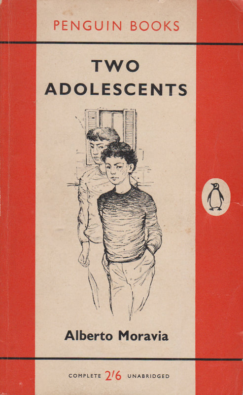 1961 Alberto Moravia Two Adolescents (Charles Mozley) Penguin Cover