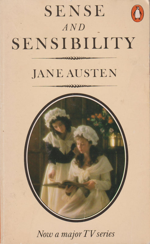 1981 Jane Austen Sense and Sensibility (Martin Riedl) Penguin Book Cover
