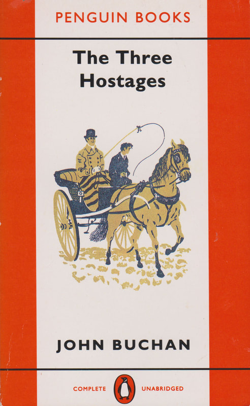 1990 John Buchan The Three Hostages Penguin Book Cover circa date