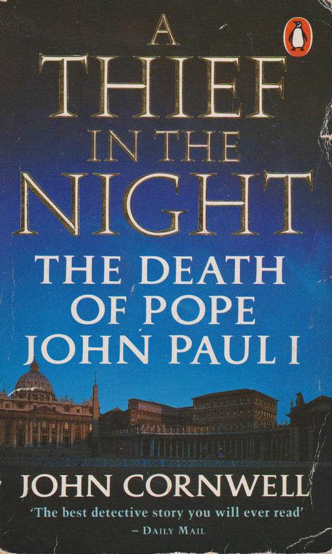 1990 John Cornwell A Thief in the Night (Georgio Vasari) Penguin Book Cover
