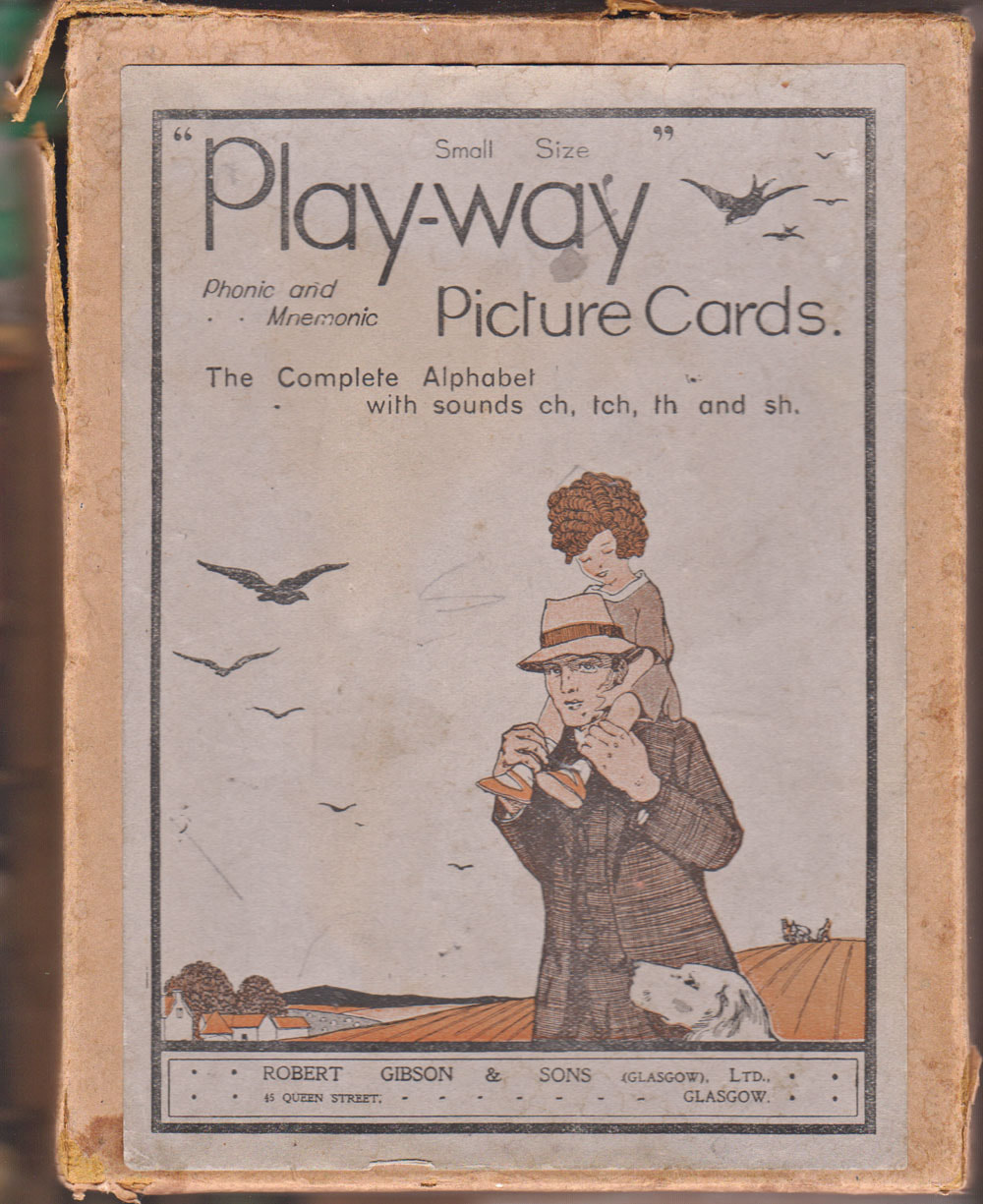 The box lid from the Play-way picture card set