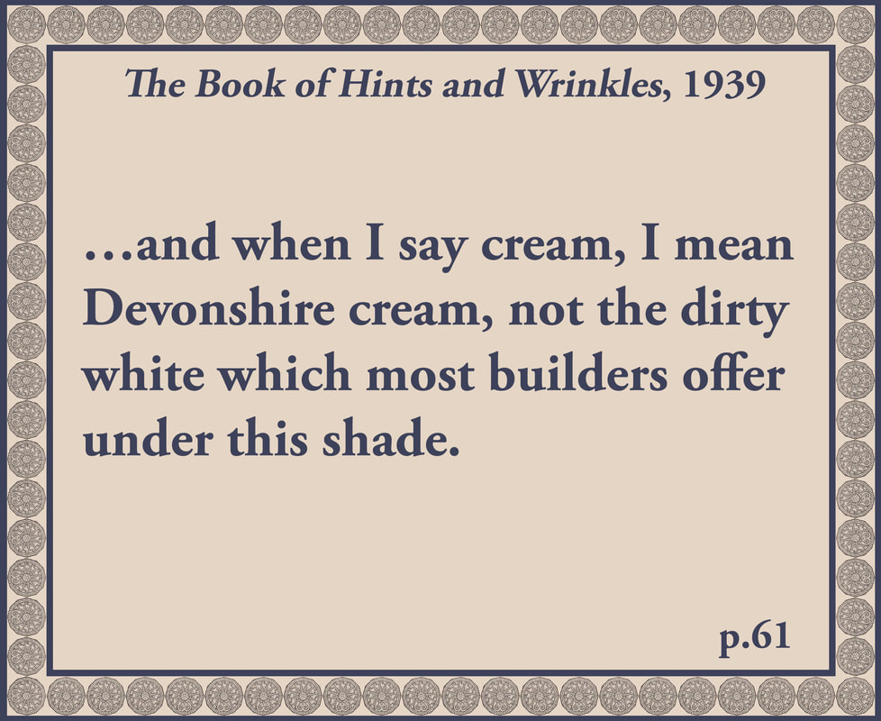 The Book of Hints and Wrinkles advice on colour schemes