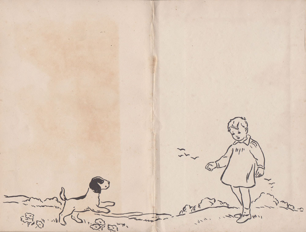 Back end paper from Ginger’s Adventures 1949