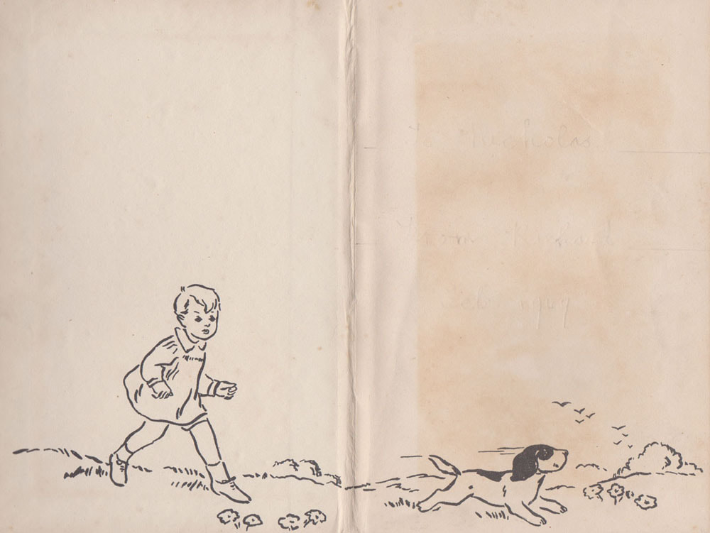 Front end paper from Ginger’s Adventures 1949