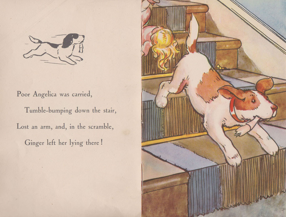 Tumble-bumping down the stair from Ginger’s Adventures 1949