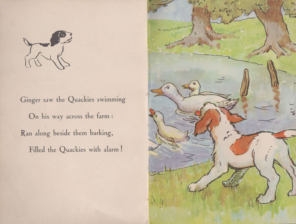 Ran along beside them barking from Ginger’s Adventures 1949
