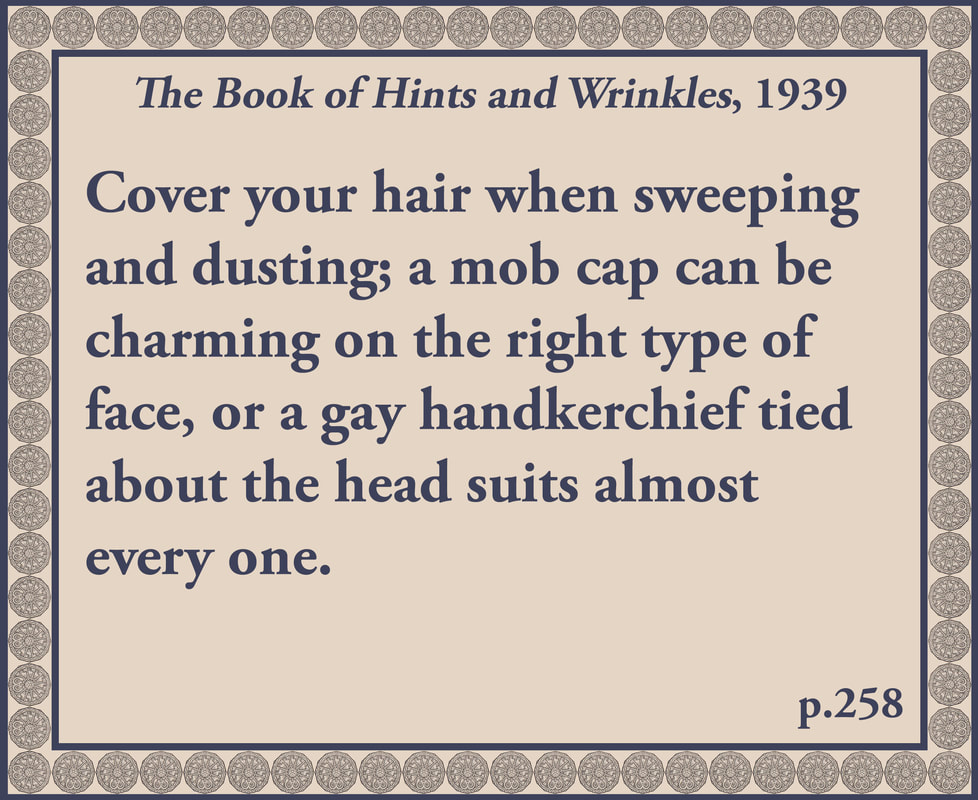 The Book of Hints and Wrinkles advice on sweeping and dusting