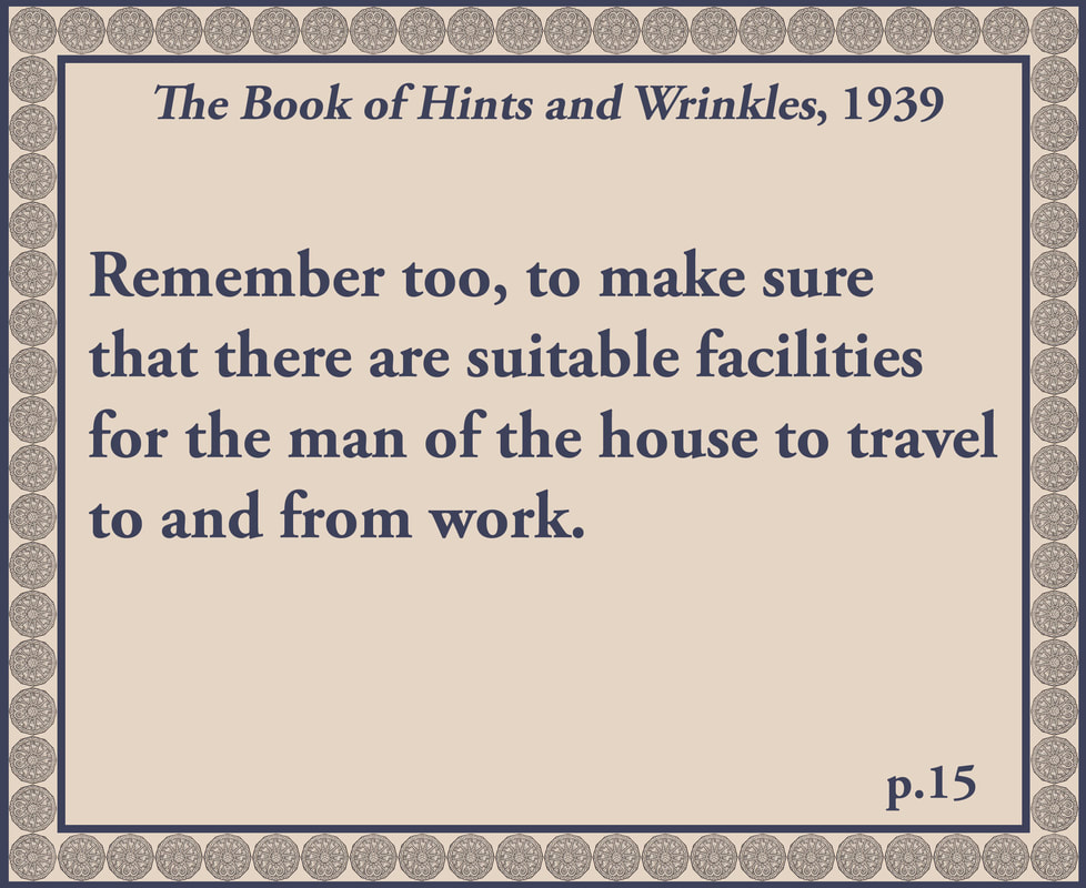 The Book of Hints and Wrinkles advice on house move location