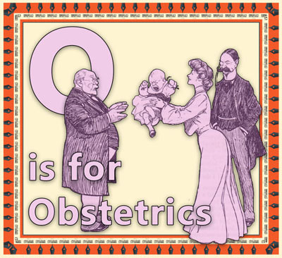 Alphabet flashcard O is for Obstetrics