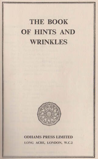 The book of hints and wrinkles title page