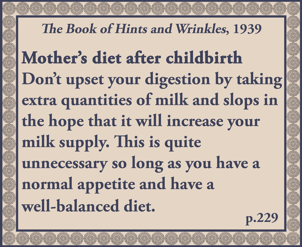 The Book of Hints and Wrinkles advice on slops