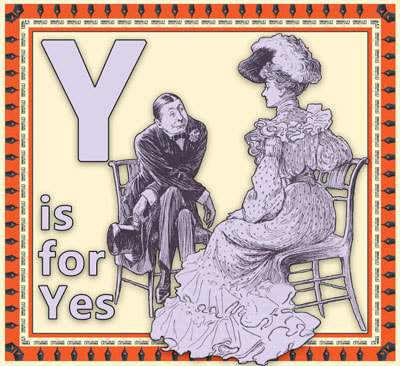 Alphabet flashcard Y is for Yes